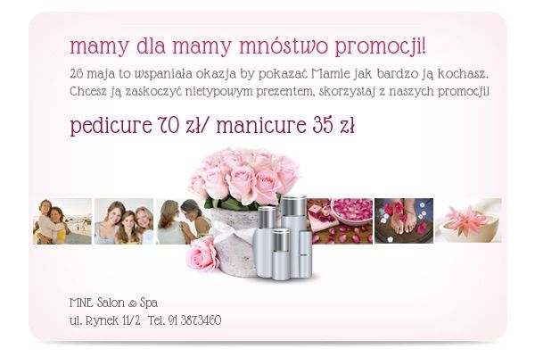 Promocje na Dzień Mamy w MNE Salon & Spa