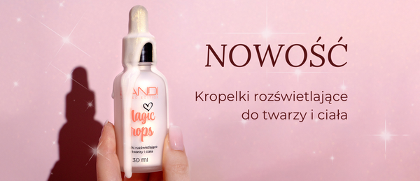 Nowość ! Kropelki rozświetlające do twarzy i ciała marki BANDI w naszym salonie !